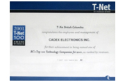2001 - BC’s Top Technology Company